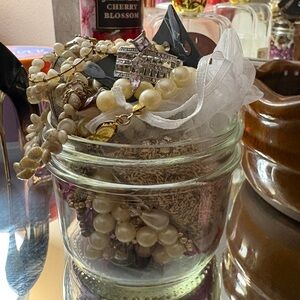 Jewelry Lot | Pearl, Beaded & Statement Pieces | Jewelry Jar Bundle
